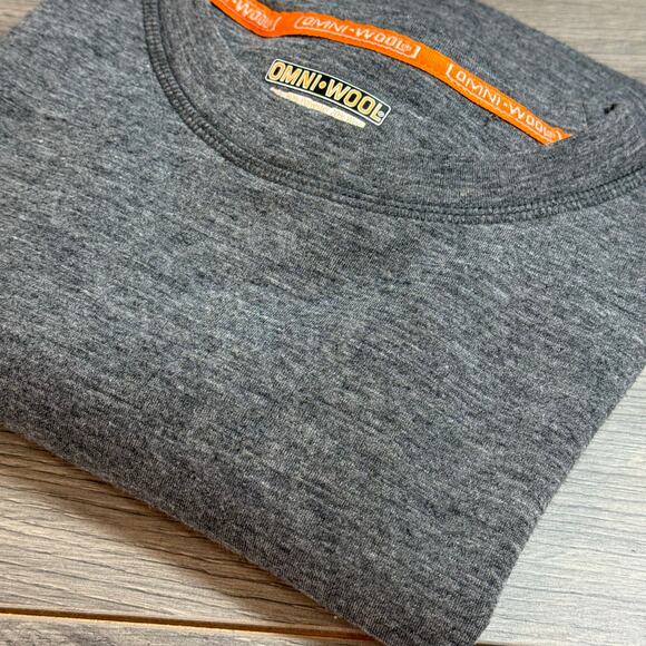 Omni-Wool Baselayer Shirt Size L Wool Blend Crew Neck Double Layer Gorpcore - Picture 11 of 15